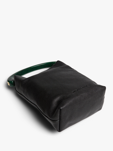Dries Van Noten - Leather Shoulder Bag in Black