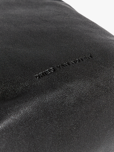 Dries Van Noten - Leather Shoulder Bag in Black