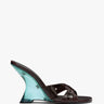 Dries Van Noten - Leather Mules in Ruby