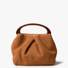 Dries Van Noten - Small Pleated Leather Bag in Tan