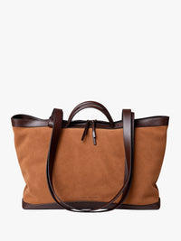 Dries Van Noten - Tote Bag in Tan & Brown