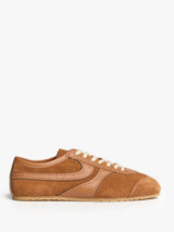 Dries Van Noten - Men's Leather-Trimmed Suede Sneakers in Tan
