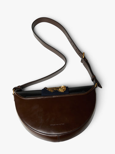 Dries Van Noten - Embroidered Crossbody Bag in Navy