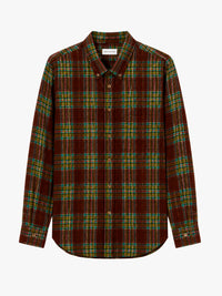 Dries Van Noten - Pleated Shirt in Burgundy