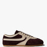 Dries Van Noten - Men's Leather-Trimmed Suede Sneakers in Dark Purple