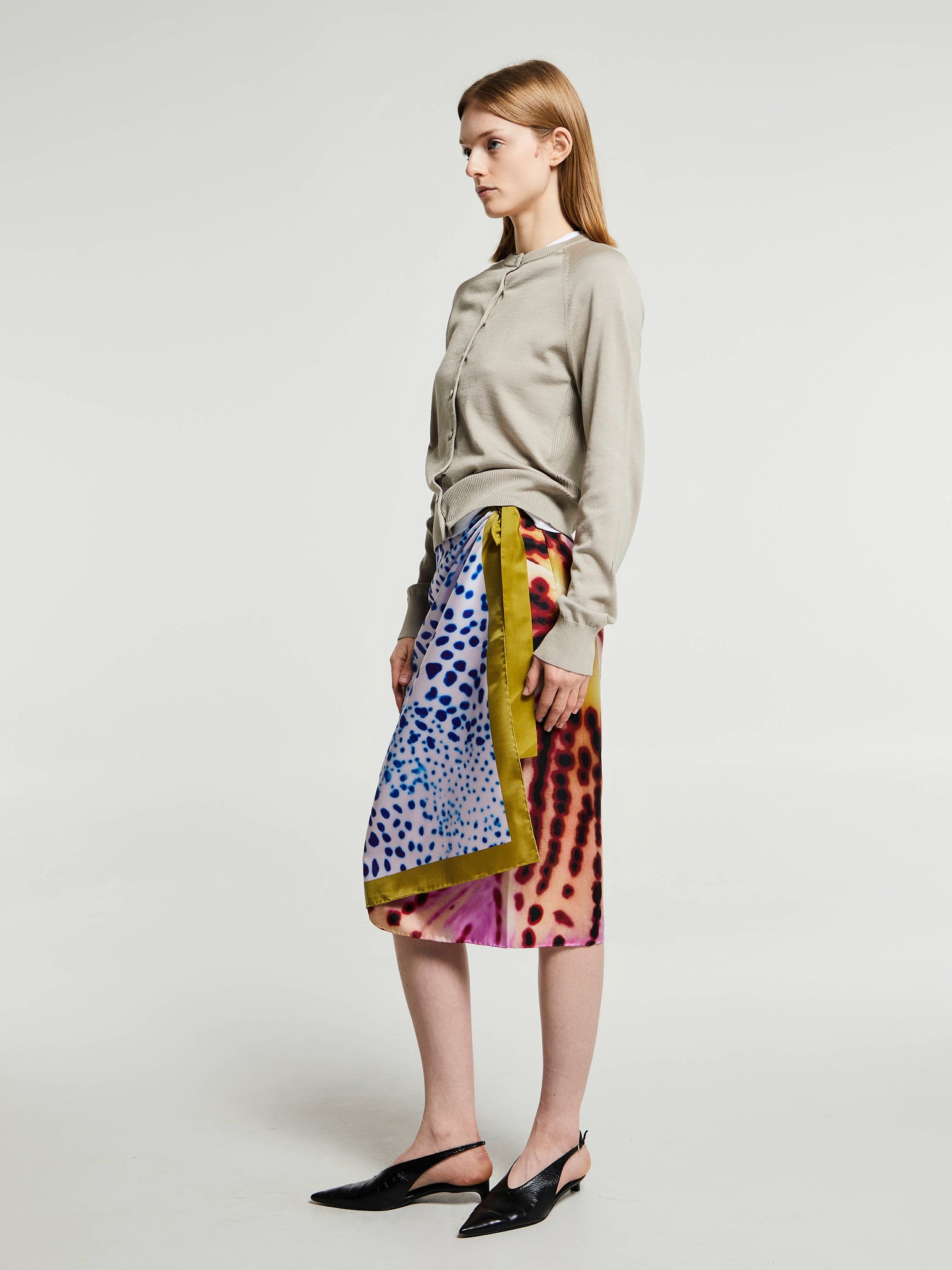 Dries Van Noten - Wrap Scarf Skirt in Pink