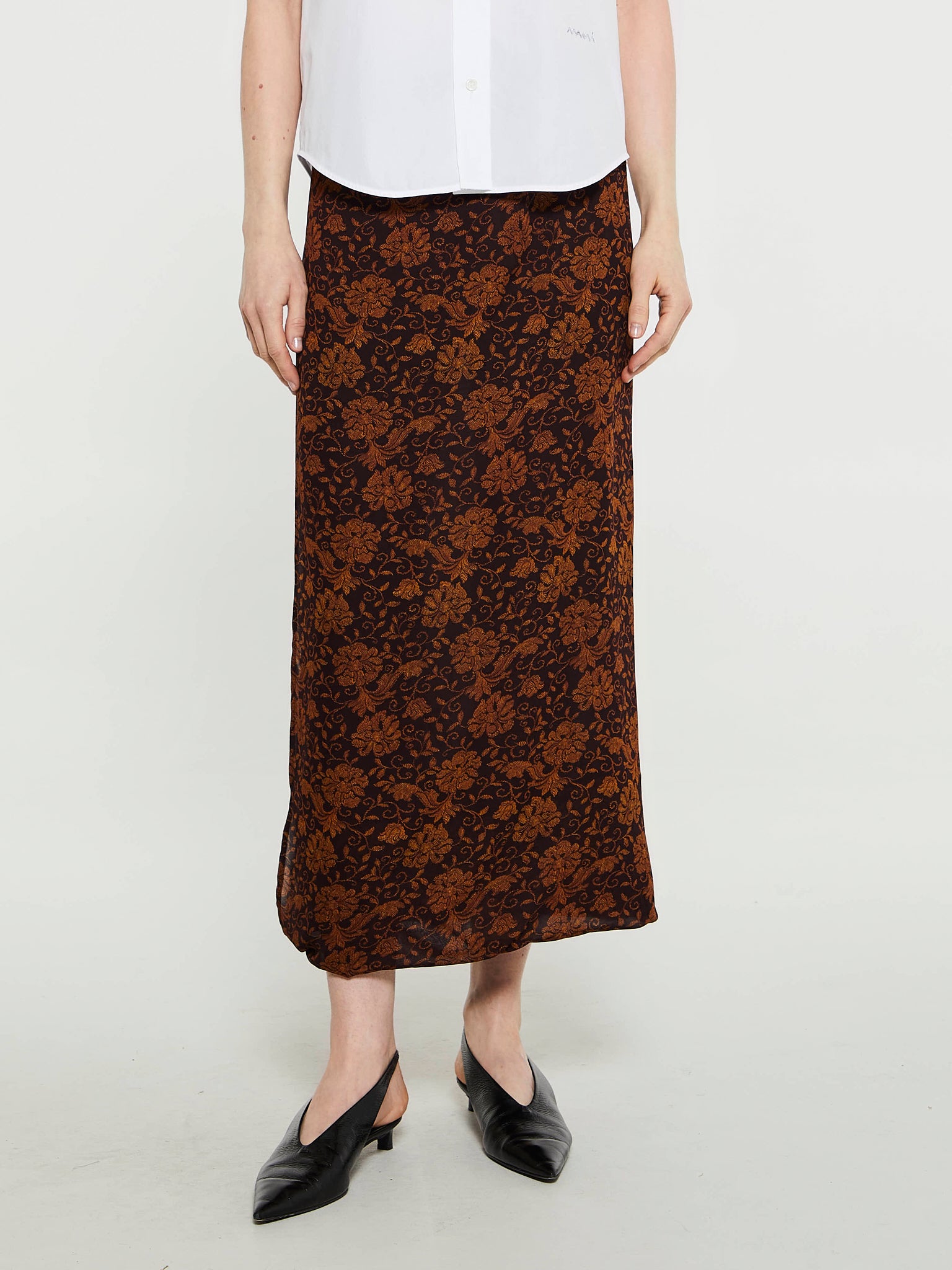 Dries Van Noten - Spa Skirt in Dark Brown