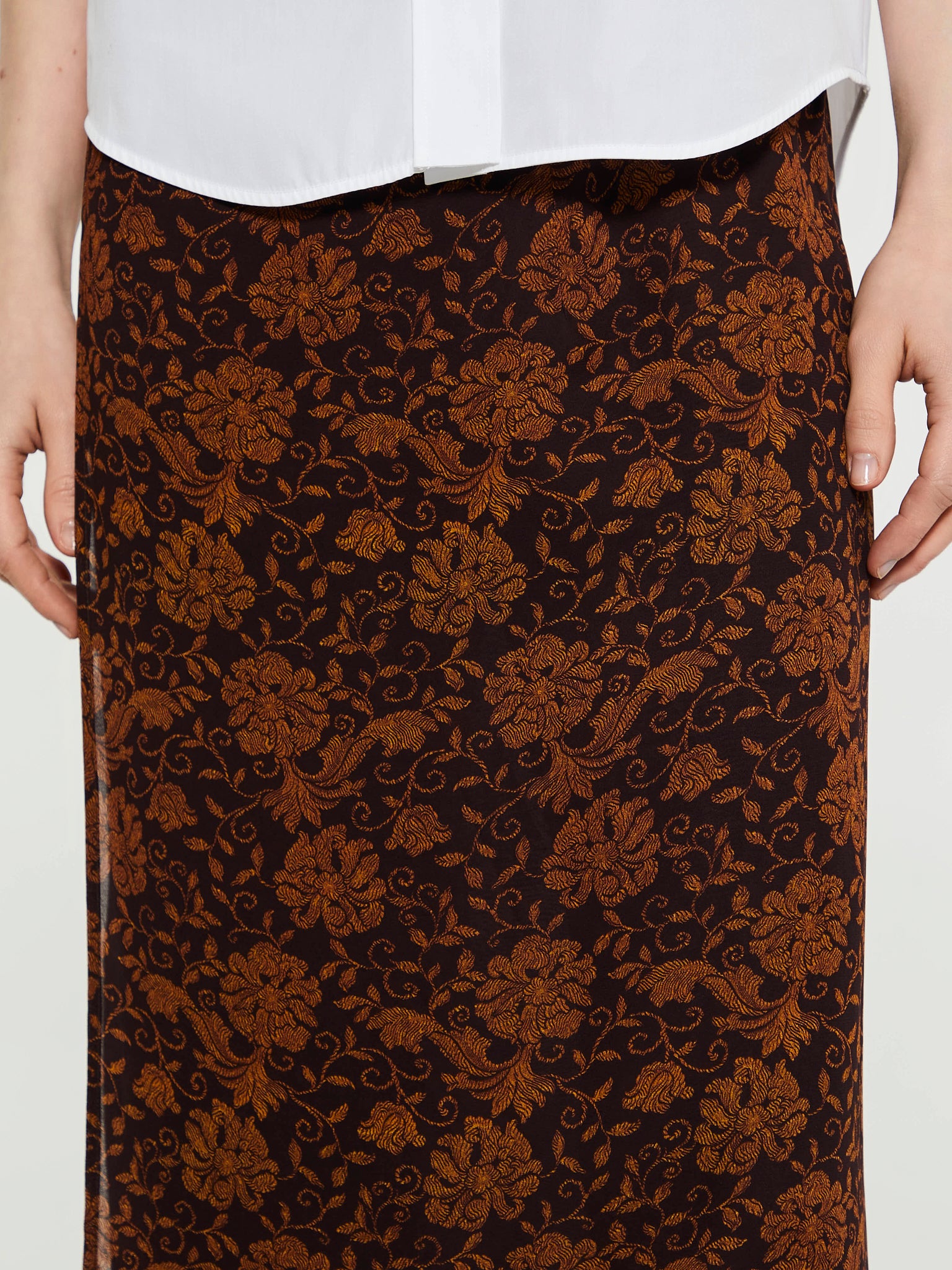 Dries Van Noten - Spa Skirt in Dark Brown