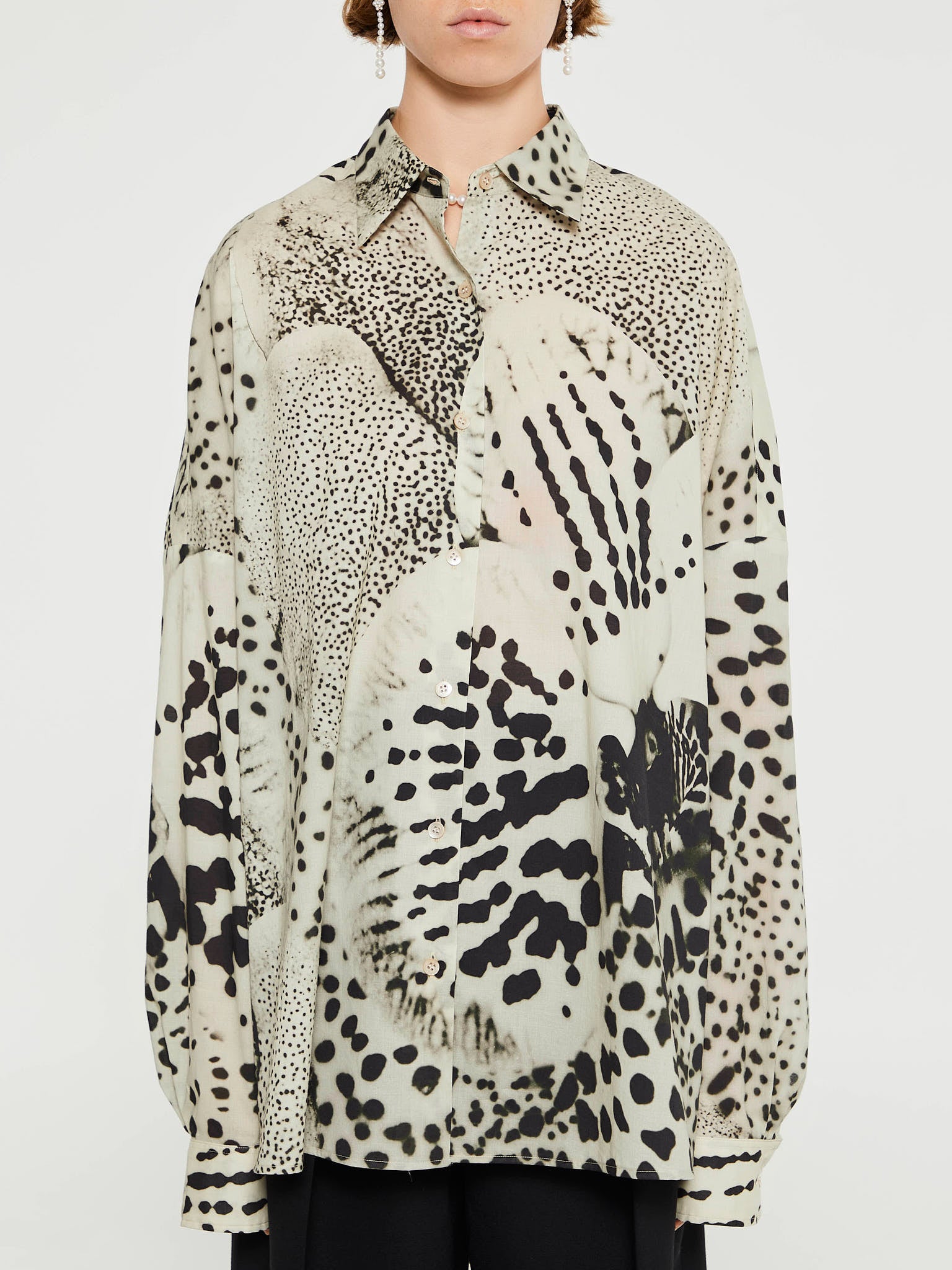 Dries Van Noten - Casia Shirt in White and Black