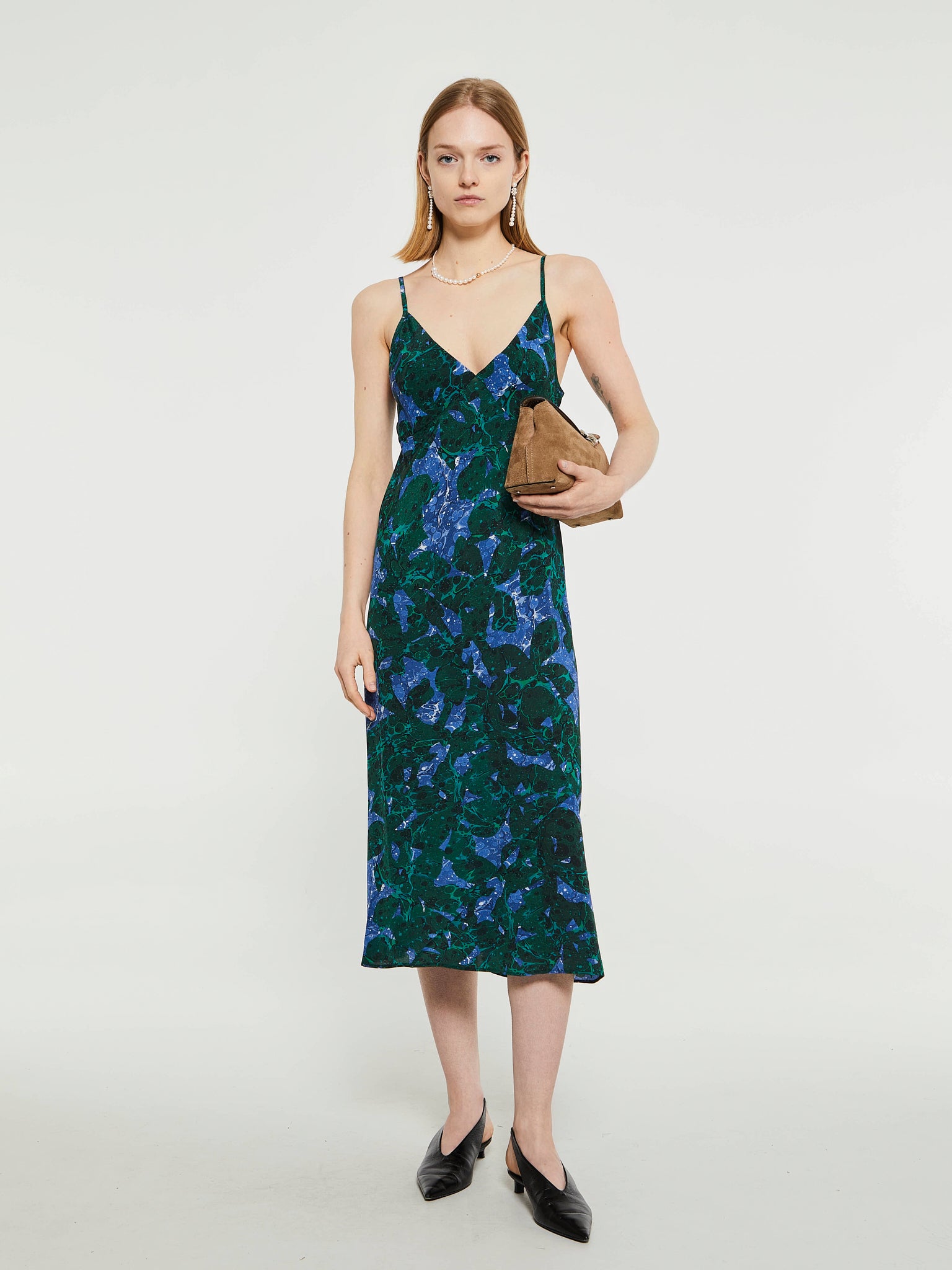 Dries Van Noten - Denne Dress in Malachite