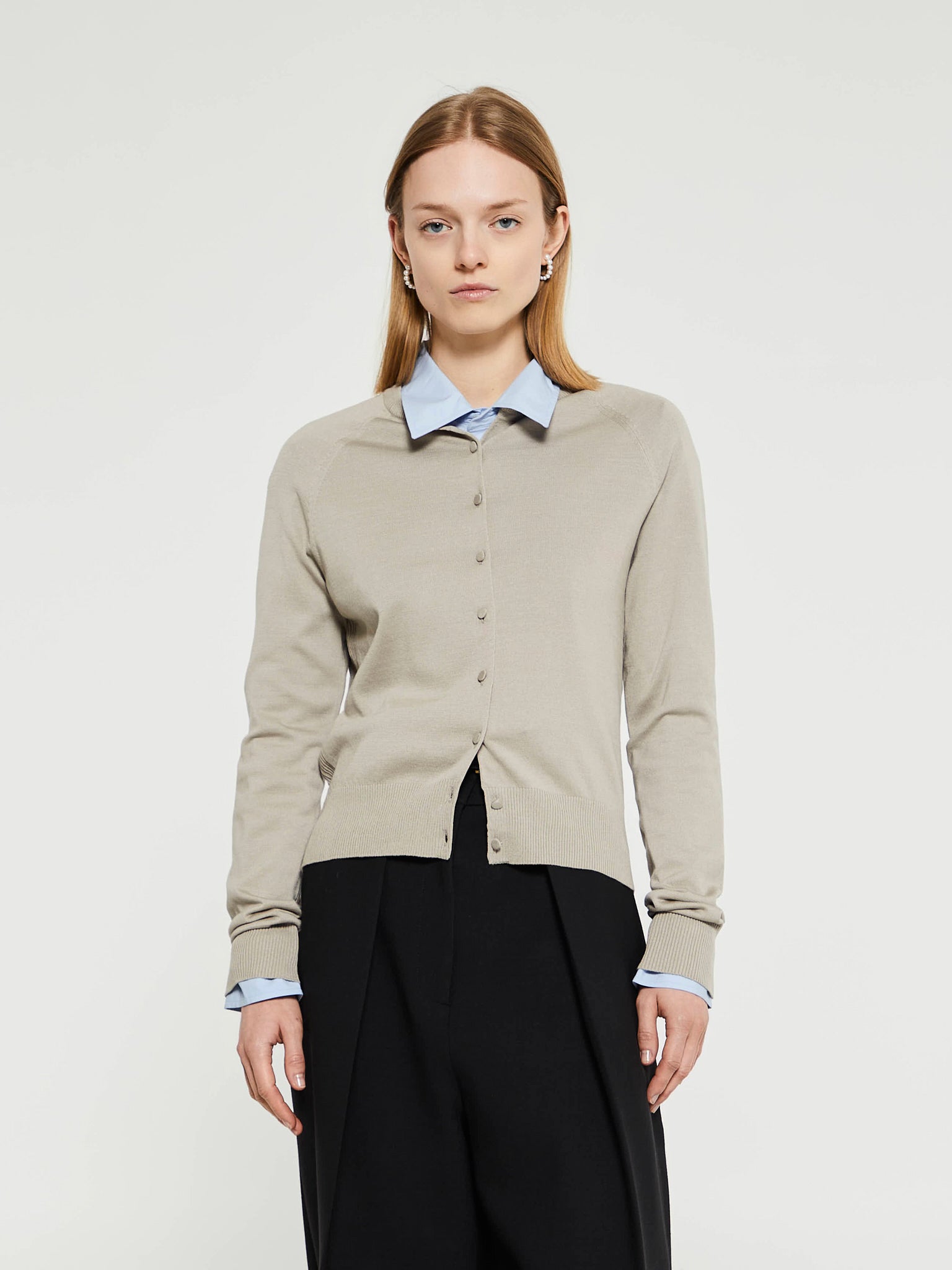 Dries Van Noten - Tobine Cardigan in Light Grey