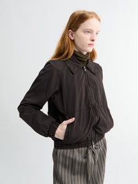 Dries Van Noten - Vinnia Bomber Jacket in Dark Brown