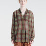 Dries Van Noten - Pleated Shirt in Burgundy