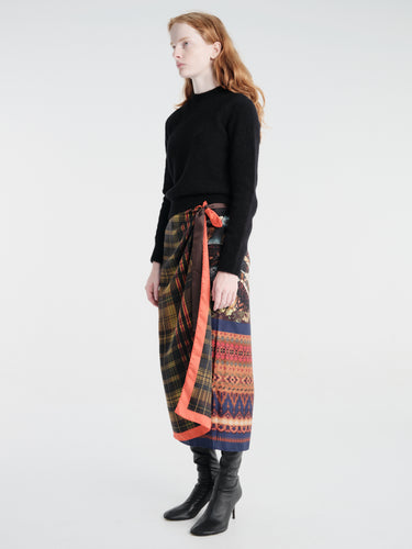 Dries Van Noten - Scarfy Long 4058 W.W.Skirt Desa in Dessin A