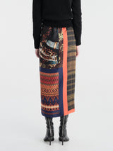 Dries Van Noten - Scarfy Long 4058 W.W.Skirt Desa in Dessin A