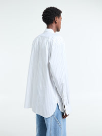 Dries Van Noten - Croomd Shirt in White and Navy