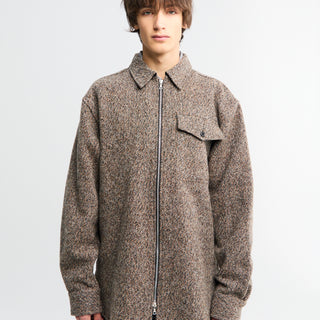 Dries Van Noten - Oversized Wool-Blend Overshirt in Rust