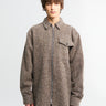 Dries Van Noten - Oversized Wool-Blend Overshirt in Rust