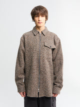 Dries Van Noten - Oversized Wool-Blend Overshirt in Rust