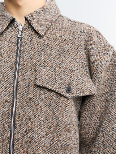 Dries Van Noten - Oversized Wool-Blend Overshirt in Rust