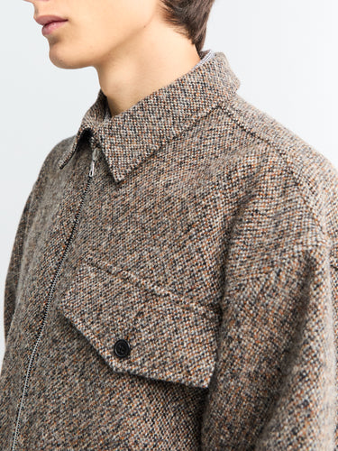 Dries Van Noten - Oversized Wool-Blend Overshirt in Rust