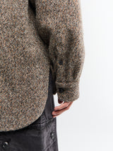 Dries Van Noten - Oversized Wool-Blend Overshirt in Rust
