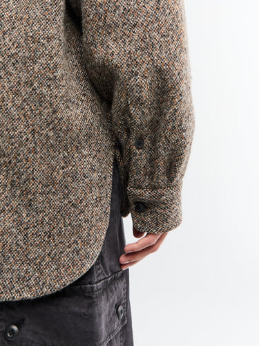 Dries Van Noten - Oversized Wool-Blend Overshirt in Rust