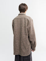 Dries Van Noten - Oversized Wool-Blend Overshirt in Rust
