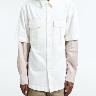 Dries Van Noten - Cassen Denim Shirt in Off-White