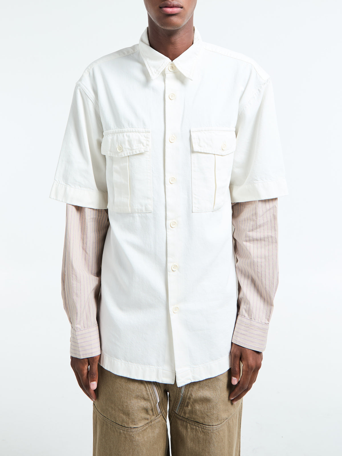 Dries Van Noten - Cassen Denim Shirt in Off-White – Stoy