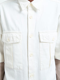 Dries Van Noten - Cassen Denim Shirt in Off-White