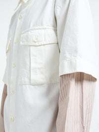Dries Van Noten - Cassen Denim Shirt in Off-White