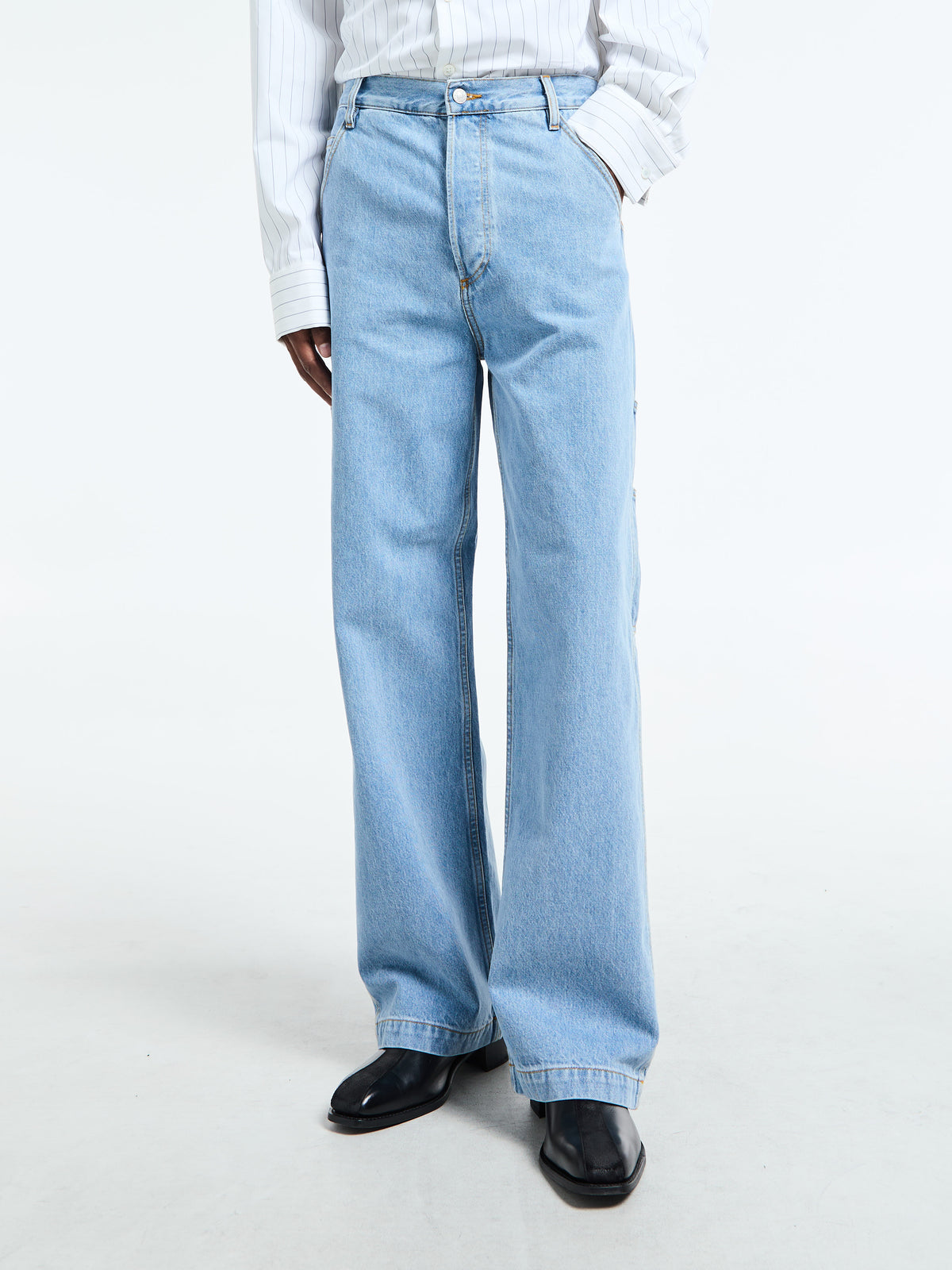 Dries Van Noten - Pickerby Denim Pants in Light Blue – Stoy