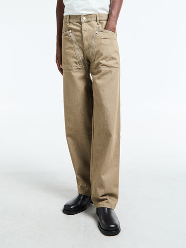 Dries Van Noten - Pexior Denim Pants in Stone
