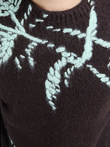 Dries Van Noten - Mouche Sweater in Dark Brown