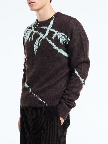 Dries Van Noten - Mouche Sweater in Dark Brown