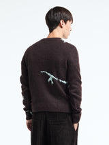 Dries Van Noten - Mouche Sweater in Dark Brown