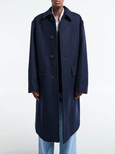 Dries Van Noten - Randale Coat in Navy