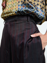 Dries Van Noten - Penn Wide Leg Pants in Burgundy