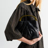 Dries Van Noten - Crisp Small Pleated Leather Bag in Black