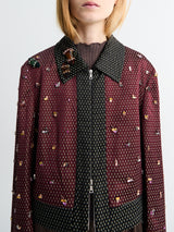 Dries Van Noten - Embellished Jacket in Burgundy