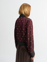 Dries Van Noten - Embellished Jacket in Burgundy