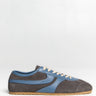 Dries Van Noten - Leather-Trimmed Suede Sneakers in Steel
