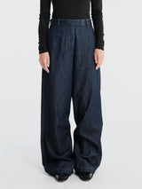 Dries Van Noten - Penn Wide Denim Pants in Indigo