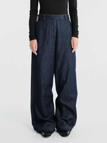 Dries Van Noten - Penn Wide Denim Pants in Indigo