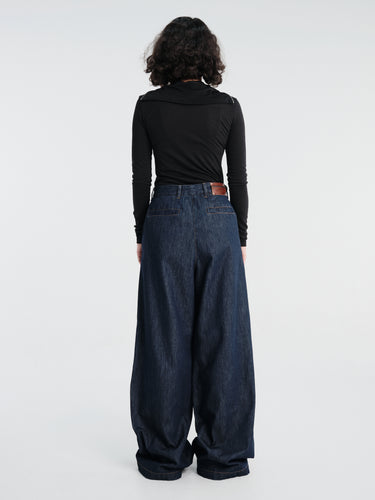 Dries Van Noten - Penn Wide Denim Pants in Indigo