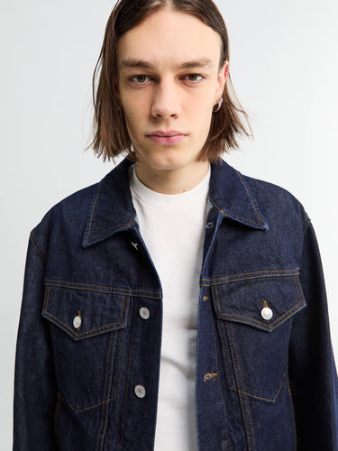 Dries Van Noten - Short Denim Jacket in Indigo