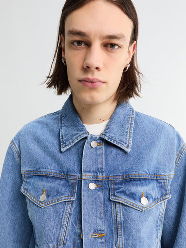Dries Van Noten - Vuskin Jacket in Light Blue