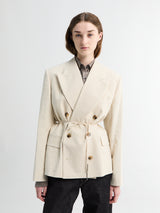 Dries Van Noten - Bosea Bis Blazer in Ecru