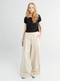 Dries Van Noten - Pila Wide Pants in Ecru